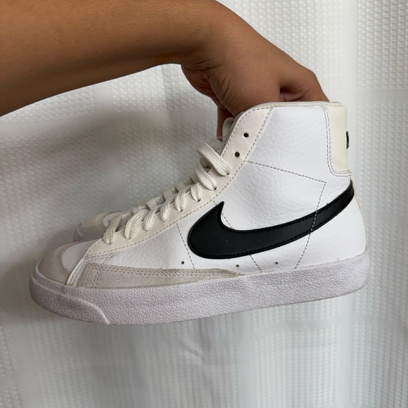 Nike Other - Nike Blazer Mid 77 Vintage White and Black High-Tops